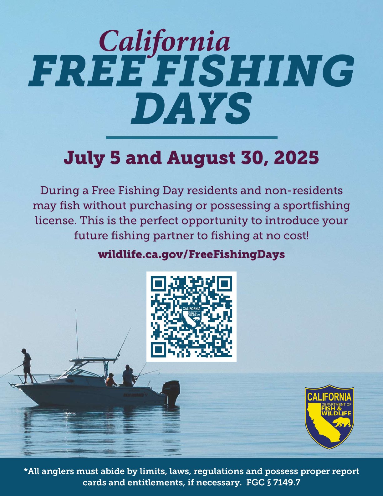 2025 Free Fishing Days