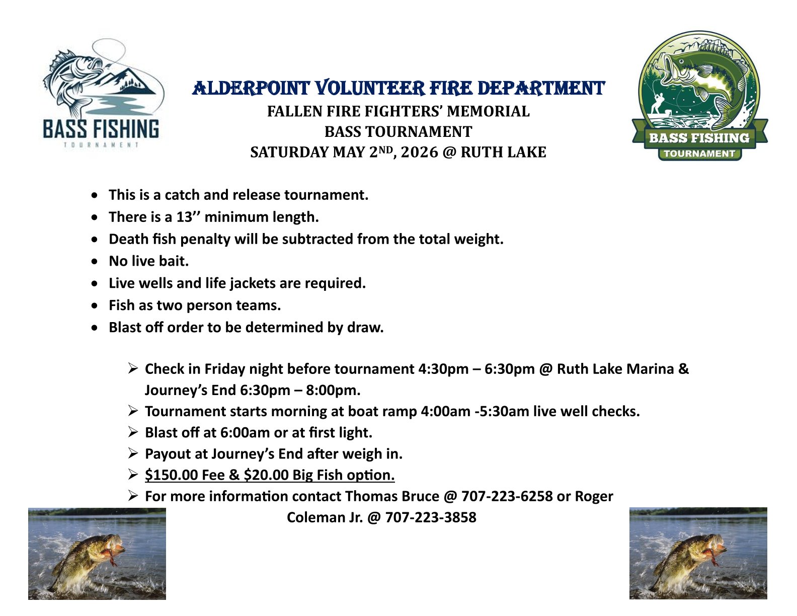 ALDERPOINT VOLUNTEER FIRE DEPARTMENT Flyer 5.2.26 image