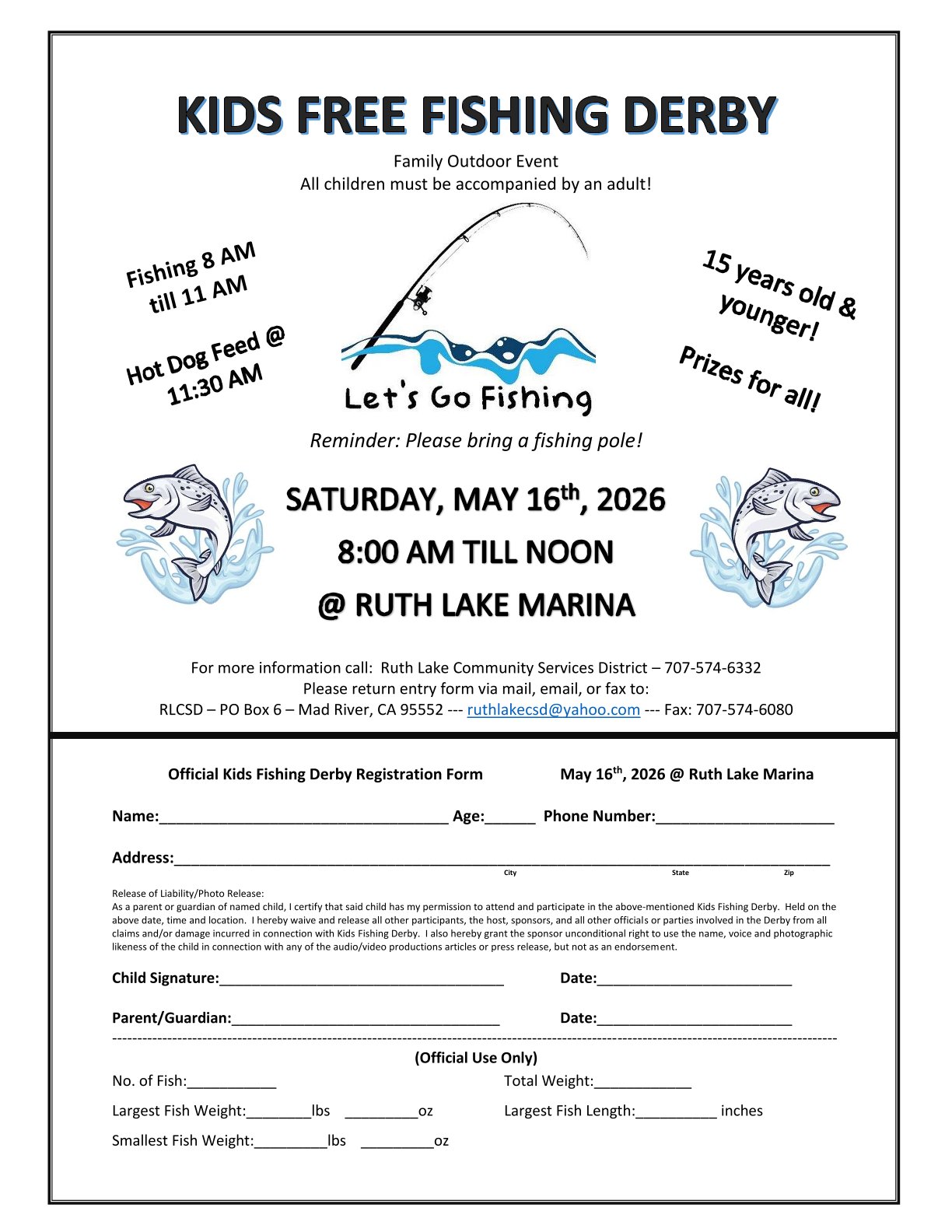KIDS FREE FISHING DERBY 2026 image