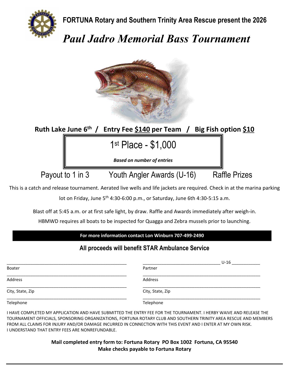 2026 ENTRY FORM Image
