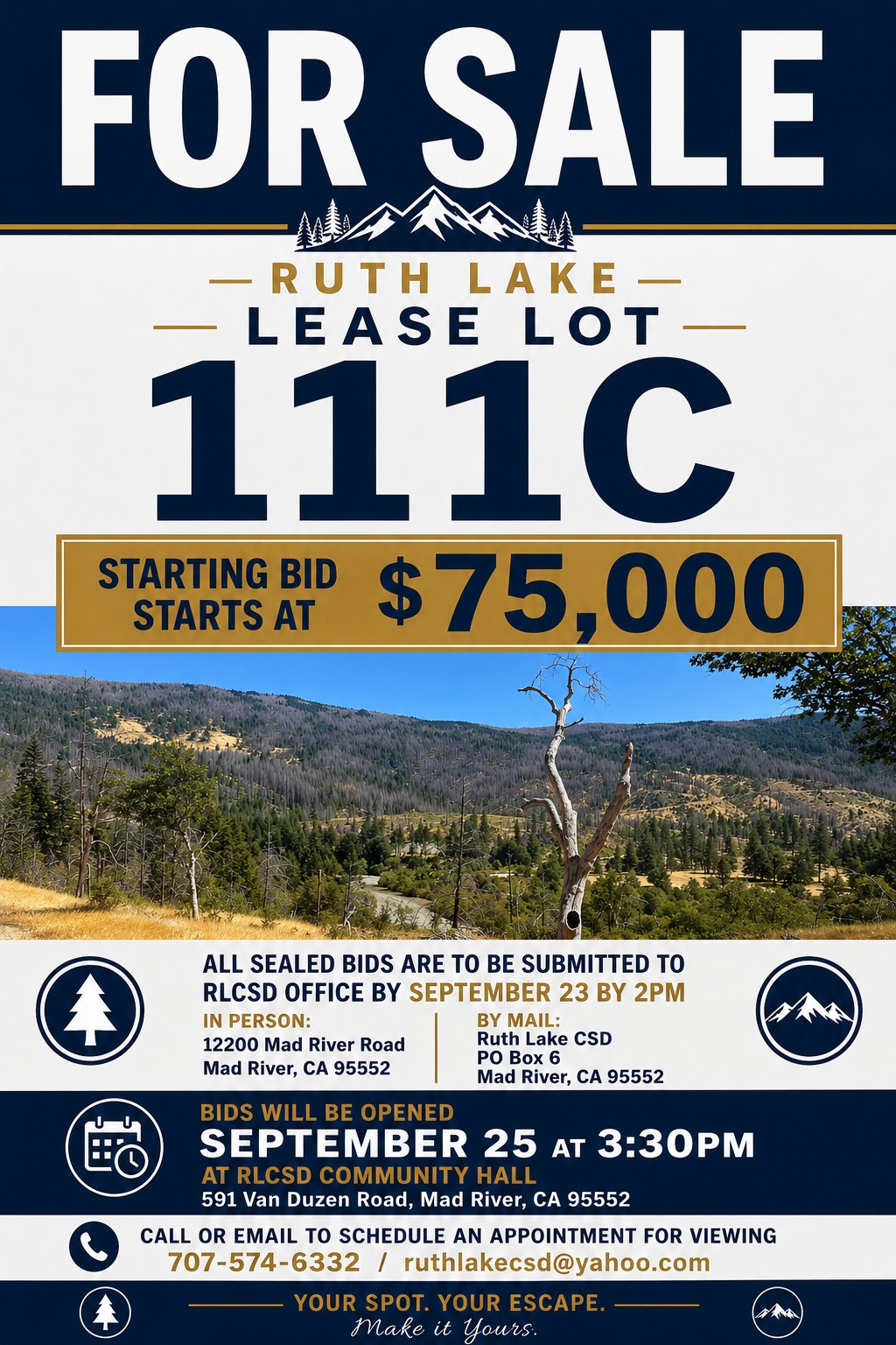 For Sale Poster Lease 111C